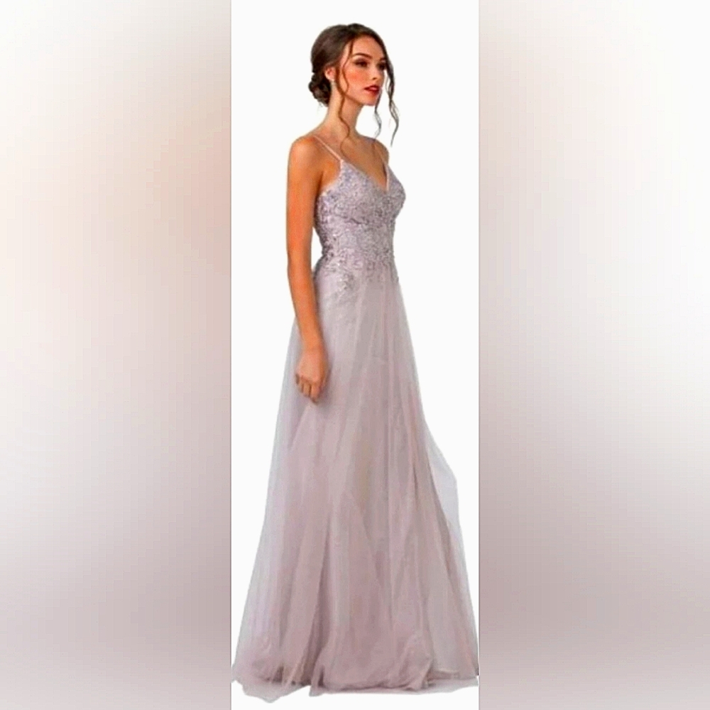 Floor length Prom Dress - Formal Gown by Coya NWT Size S (4-6) Mauve